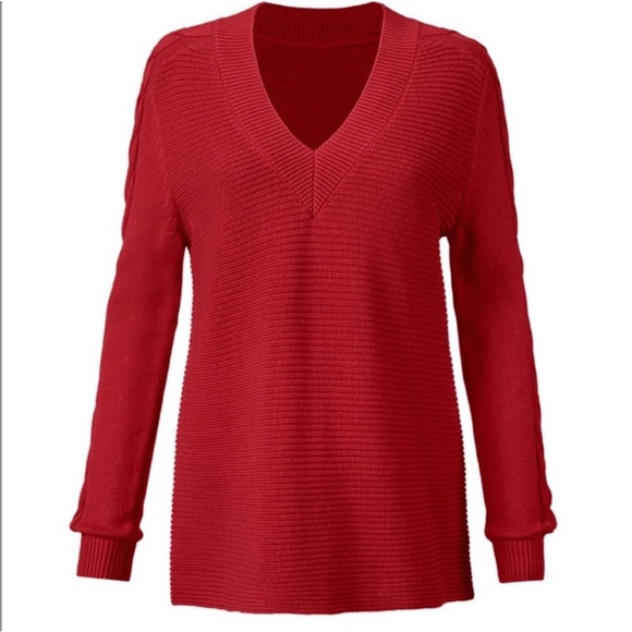 Cabi Red Sweater - Picture 2 of 6